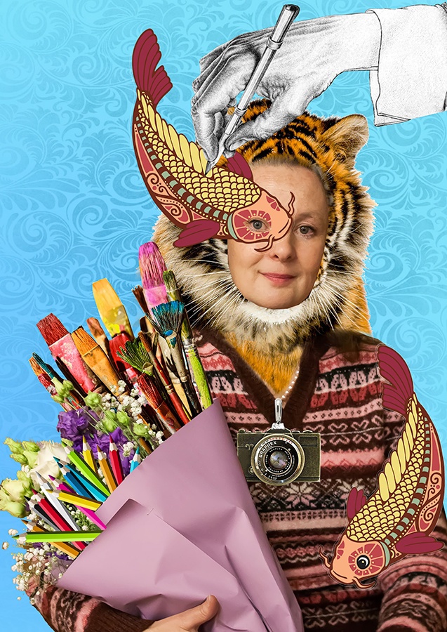 В зале на Кирова открылась выставка Натальи Коньшиной «Коллажные истории»  