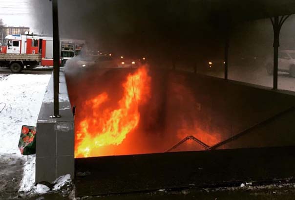 пожар в переходе