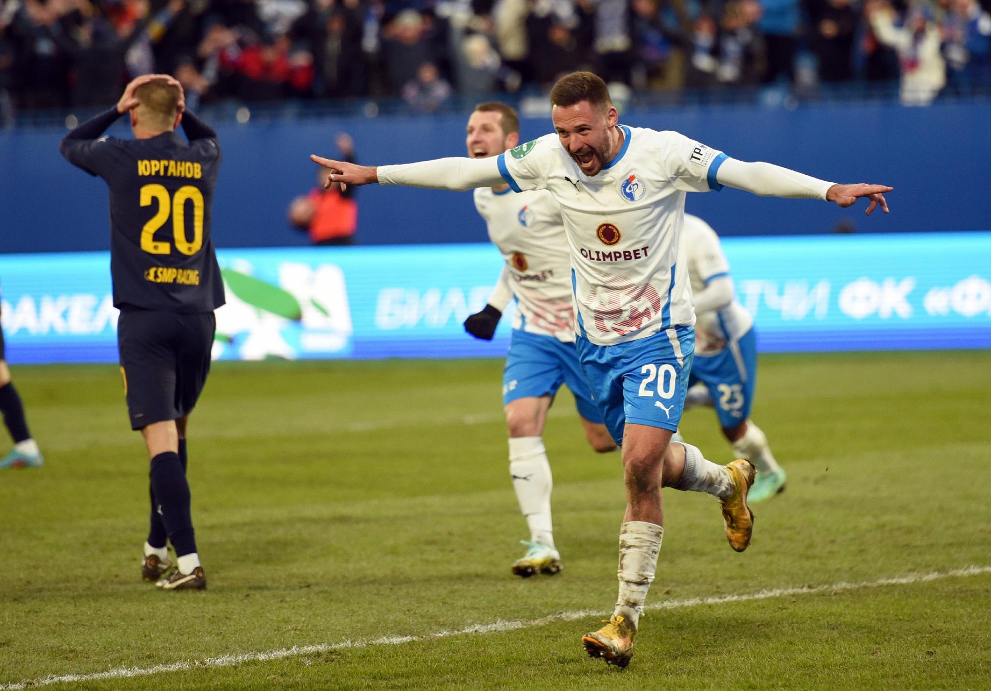 Воронежский «Факел» разгромил «Сочи» со счётом 3:0